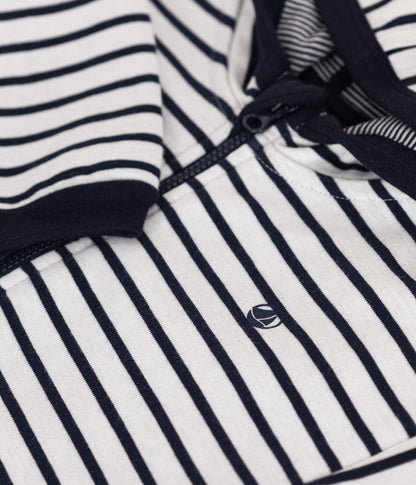 Petit Bateau Baby Striped Zip Up Hoodie