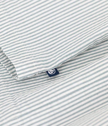 Petit Bateau Baby Girl Sleeveless Seersucker Stripe Dress - 18M