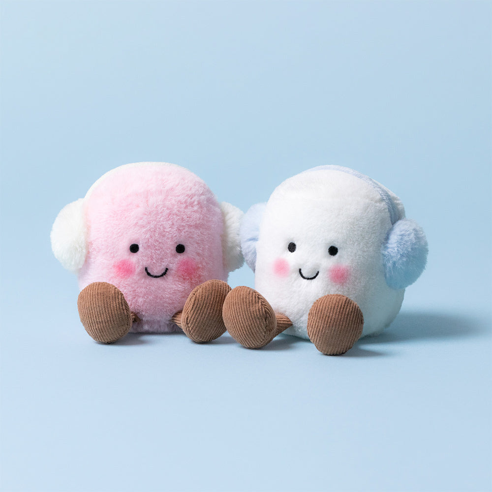 Jellycat Amusables Toastie Pink and White Marshmallows