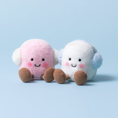 Jellycat Amusables Toastie Pink and White Marshmallows