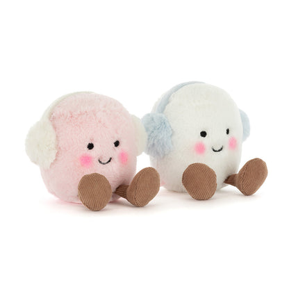 Jellycat Amusables Toastie Pink and White Marshmallows