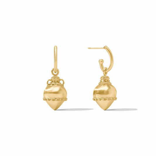 Julie Vos Amphora Hoop & Charm Earring