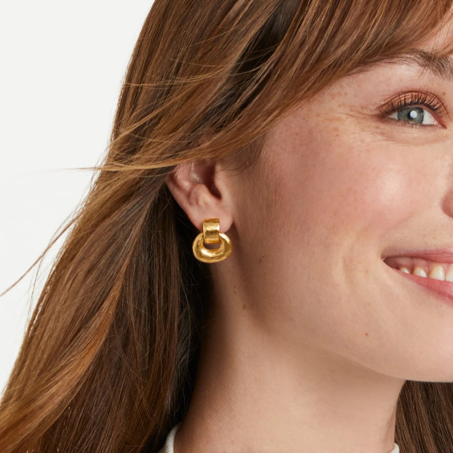 Julie Vos Avalon Demi Doorknocker Earring - La Petite Maison