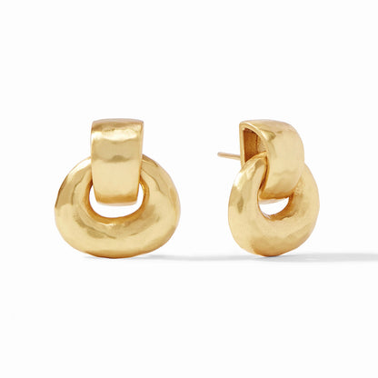 Julie Vos Avalon Demi Doorknocker Earring - La Petite Maison
