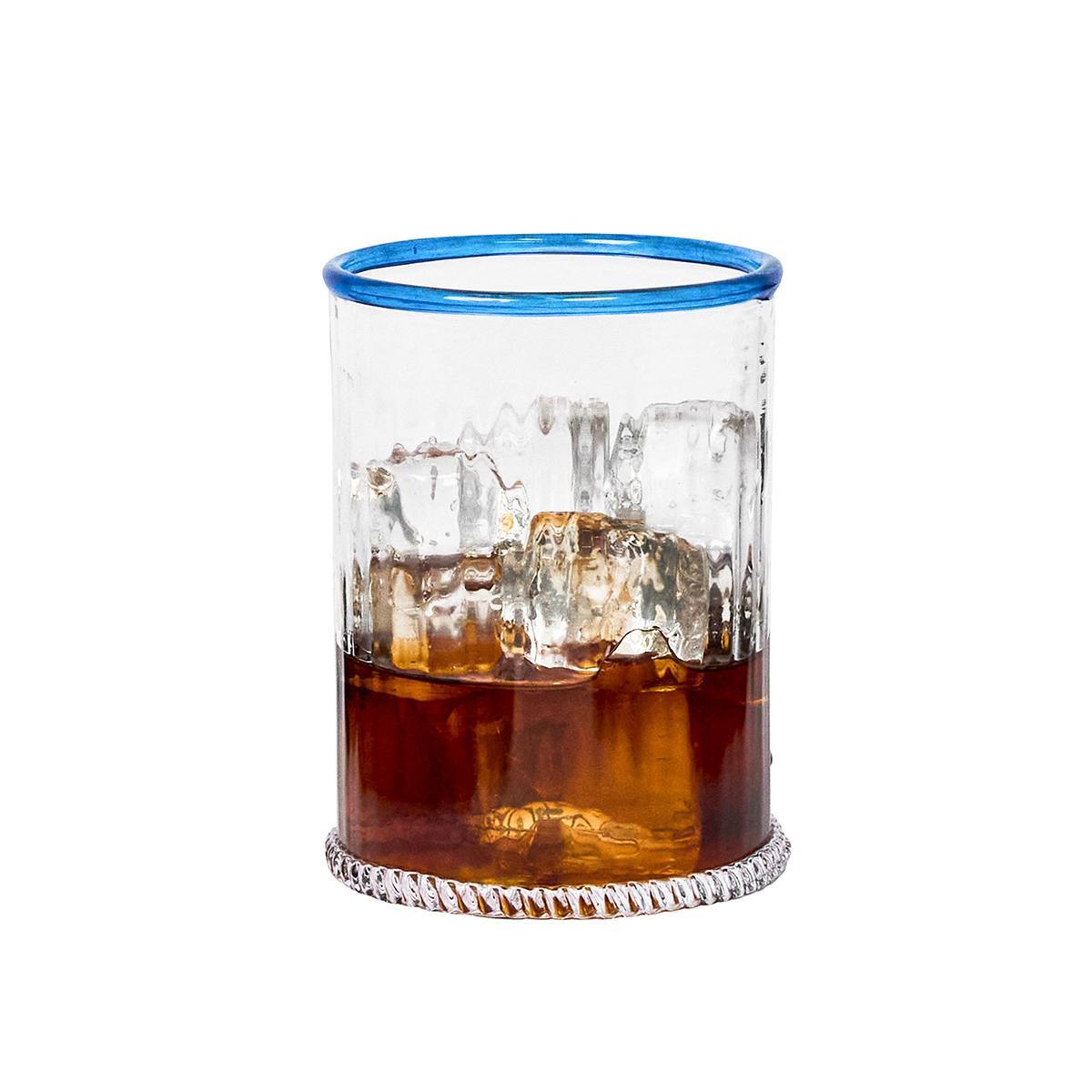 Juliska Nell Double Old Fashioned Glass Chambray