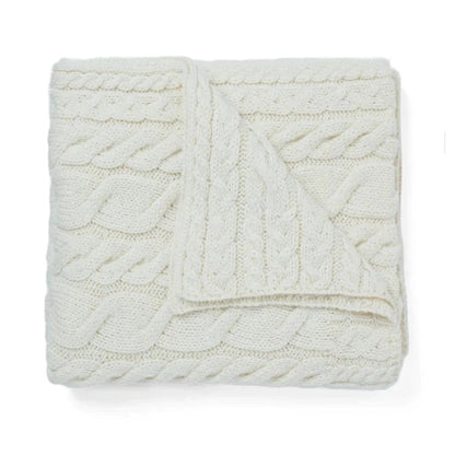 Aran Knit Baby Blanket