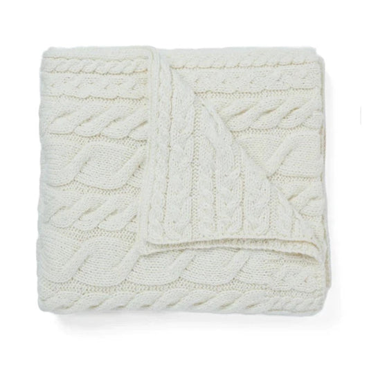 Aran Knit Baby Blanket