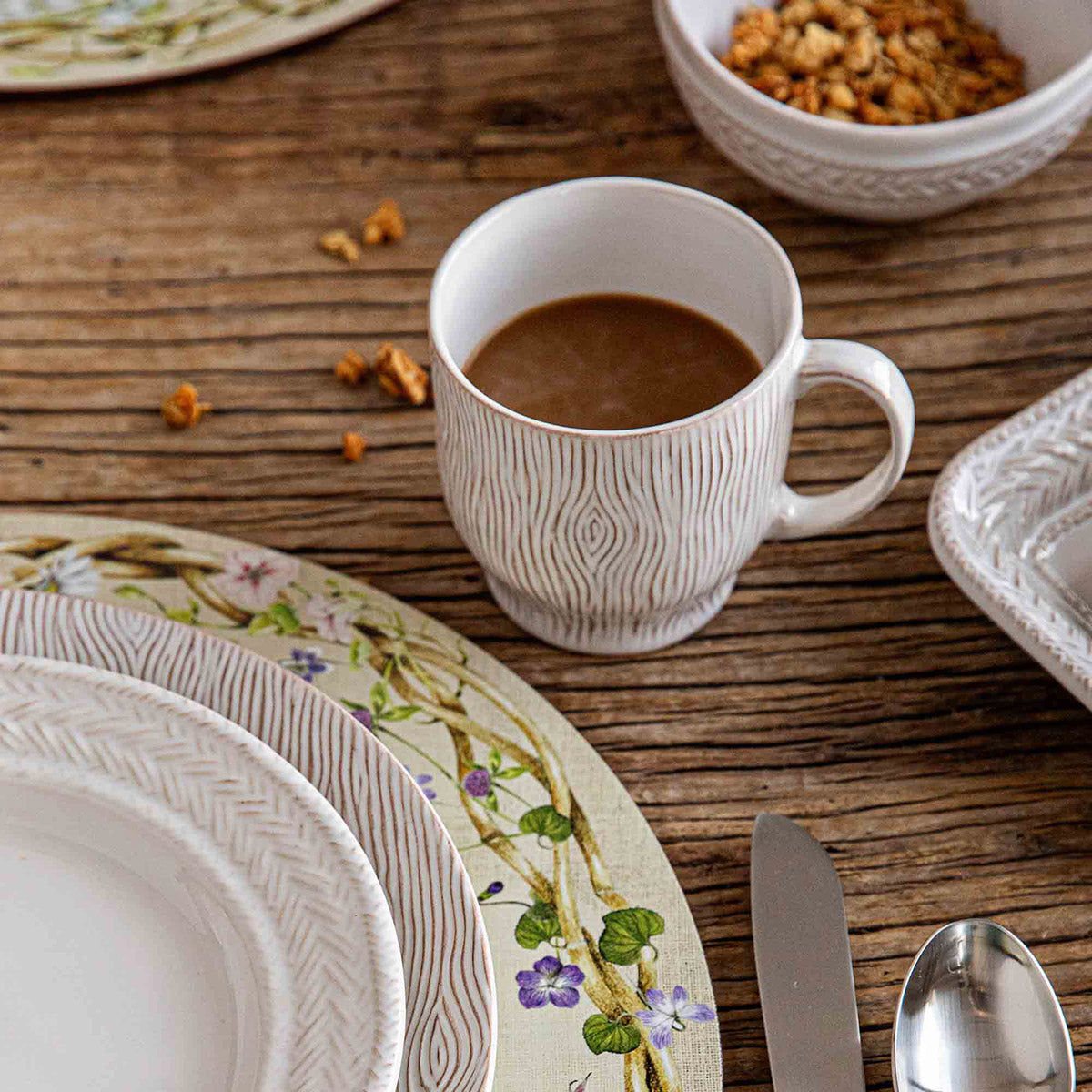 Juliska Blenheim Oak Mug - Whitewash - La Petite Maison