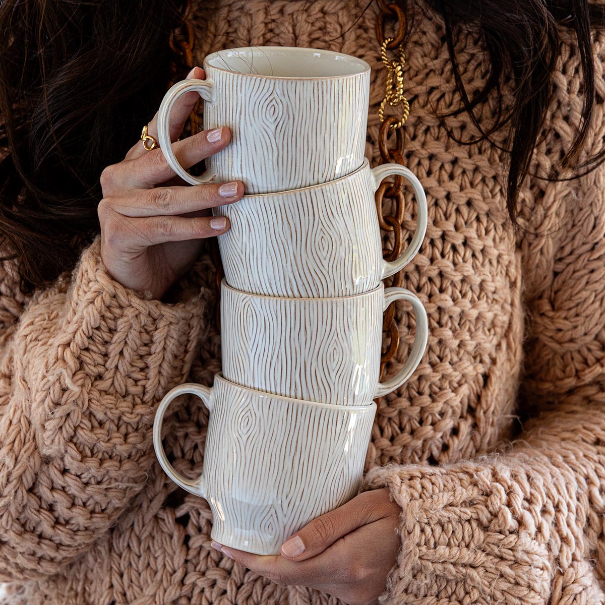 Juliska Blenheim Oak Mug - Whitewash - La Petite Maison
