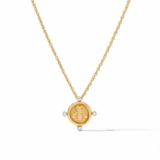 Julie Vos Bee Cameo Solitaire Necklace- La Petite Maison