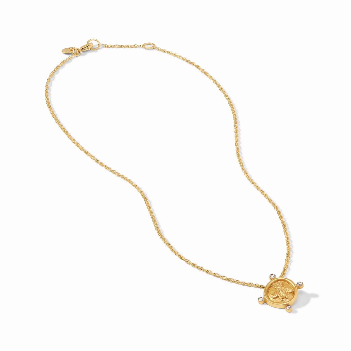 Julie Vos Bee Cameo Solitaire Necklace- La Petite Maison