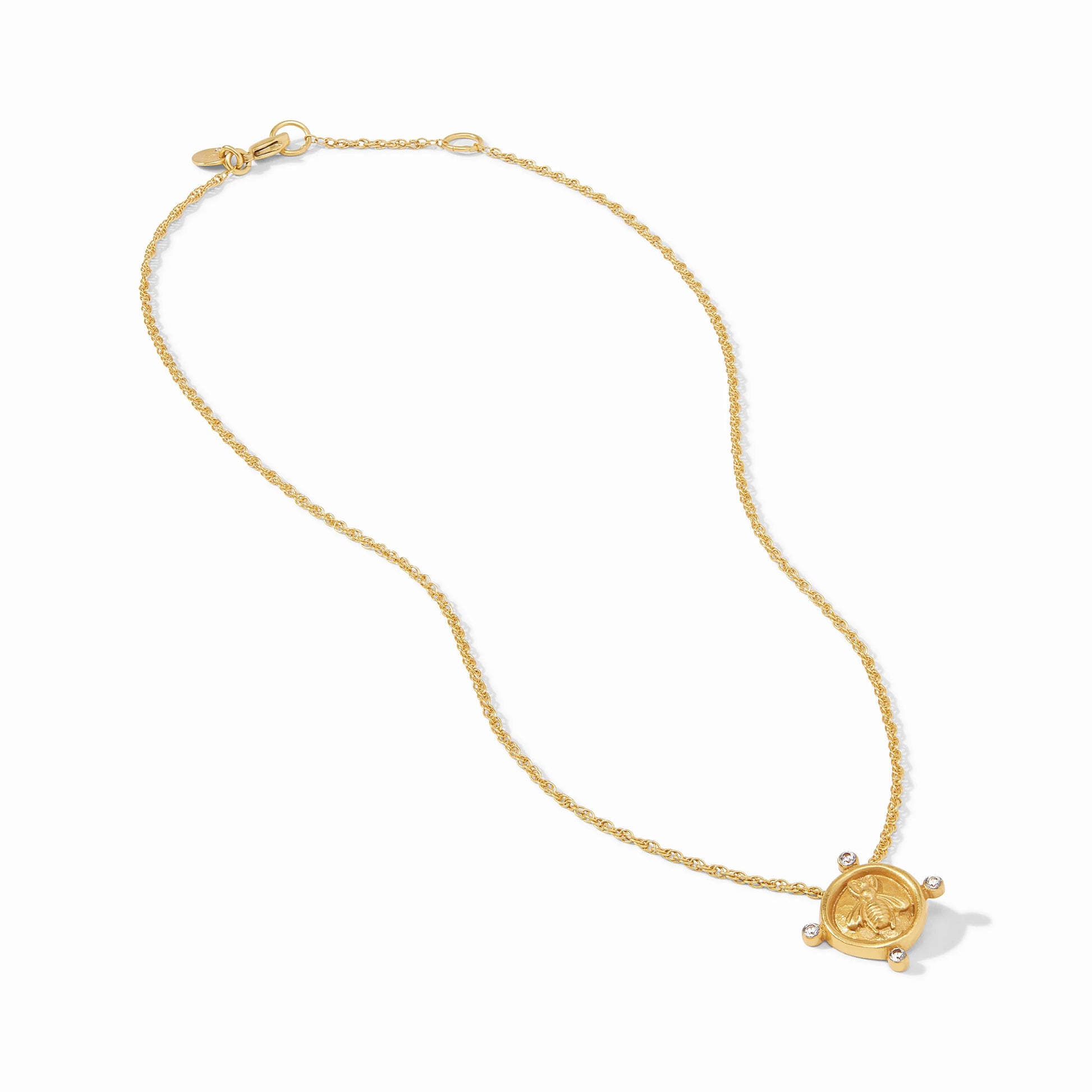 Julie Vos Bee Cameo Solitaire Necklace- La Petite Maison
