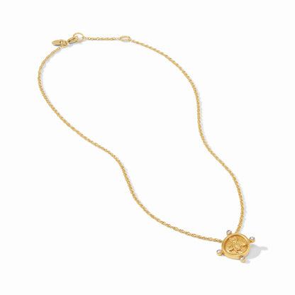 Julie Vos Bee Cameo Solitaire Necklace- La Petite Maison
