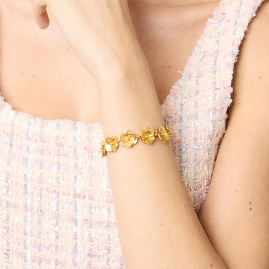 Julie Vos Bloom Bracelet Gold