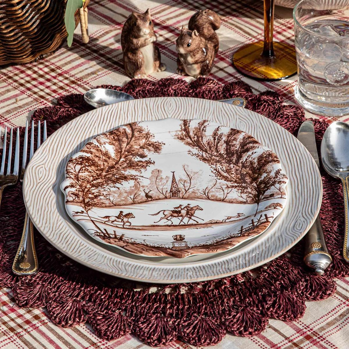 Country Estate Harvest Party Plate Assorted Set/4
