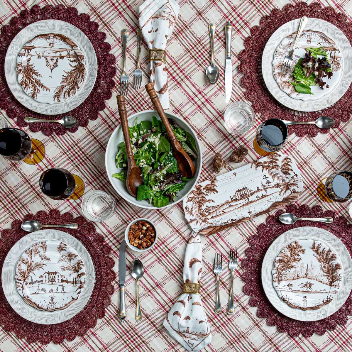 Juliska Country Estate Harvest Party Plate Assorted Set/4