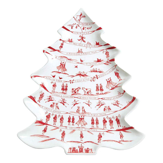 Juliska Country Estate Winter Frolic Ruby Tree Platter