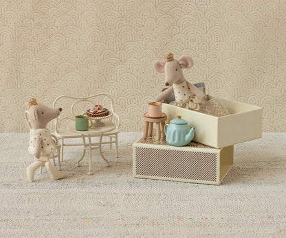 Maileg Royal twin mice, Little sister and brother in matchbox