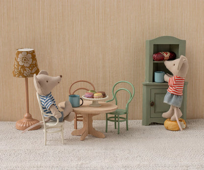  Maileg Oval dining table, Mouse - Nature