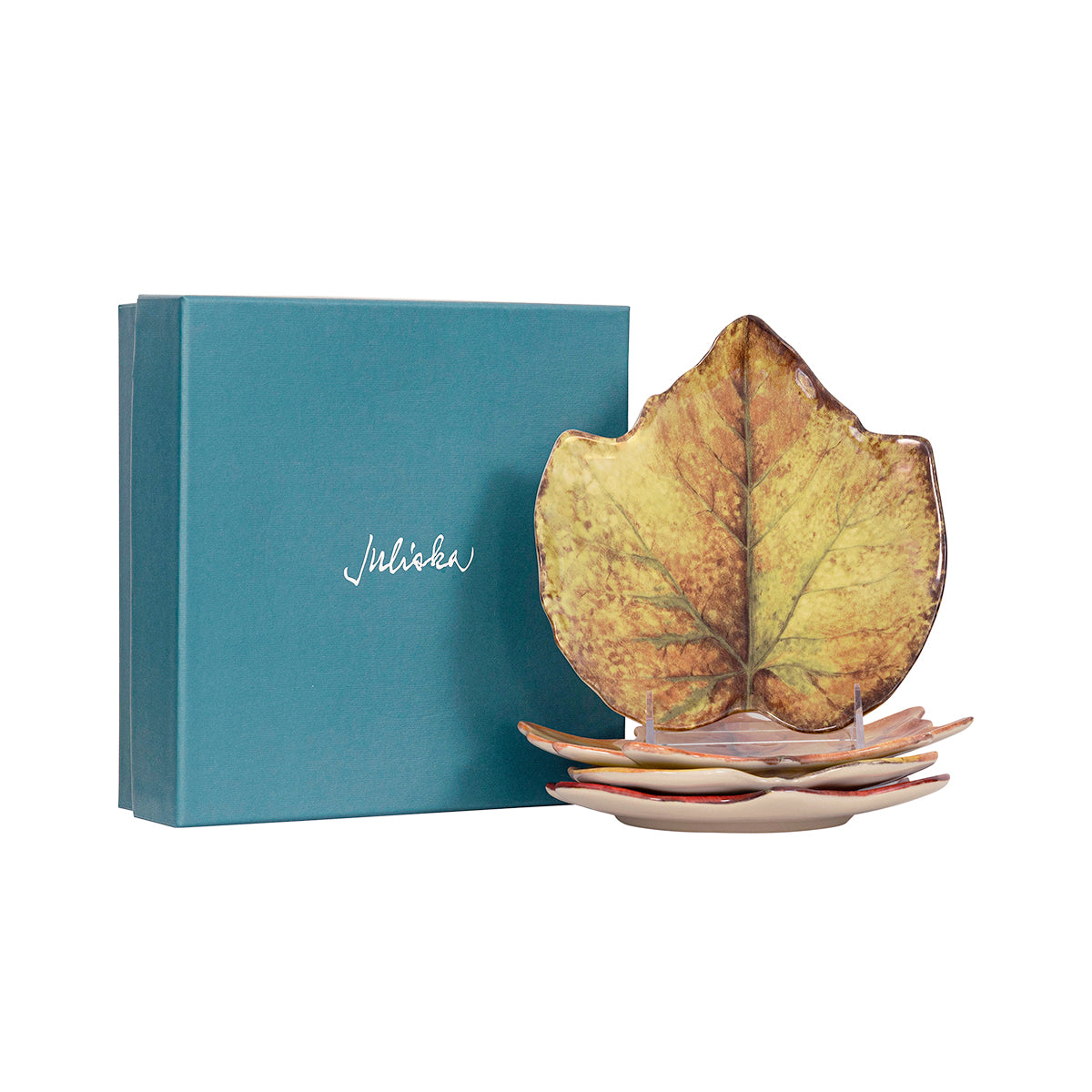 Juliska Forest Walk Leaf Plate Assorted Set/4 -  La Petite Maison