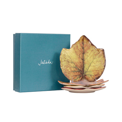 Juliska Forest Walk Leaf Plate Assorted Set/4 -  La Petite Maison