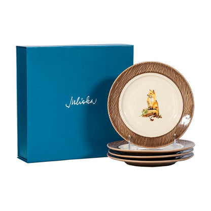 Juliska Forest Walk Animal Cocktail Plate Set/4- La Petite Maison