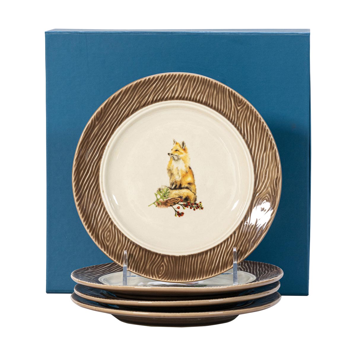 Juliska Forest Walk Animal Cocktail Plate Set/4- La Petite Maison