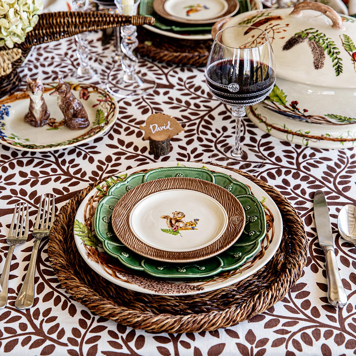 Juliska Forest Walk Animal Cocktail Plate Set/4- La Petite Maison