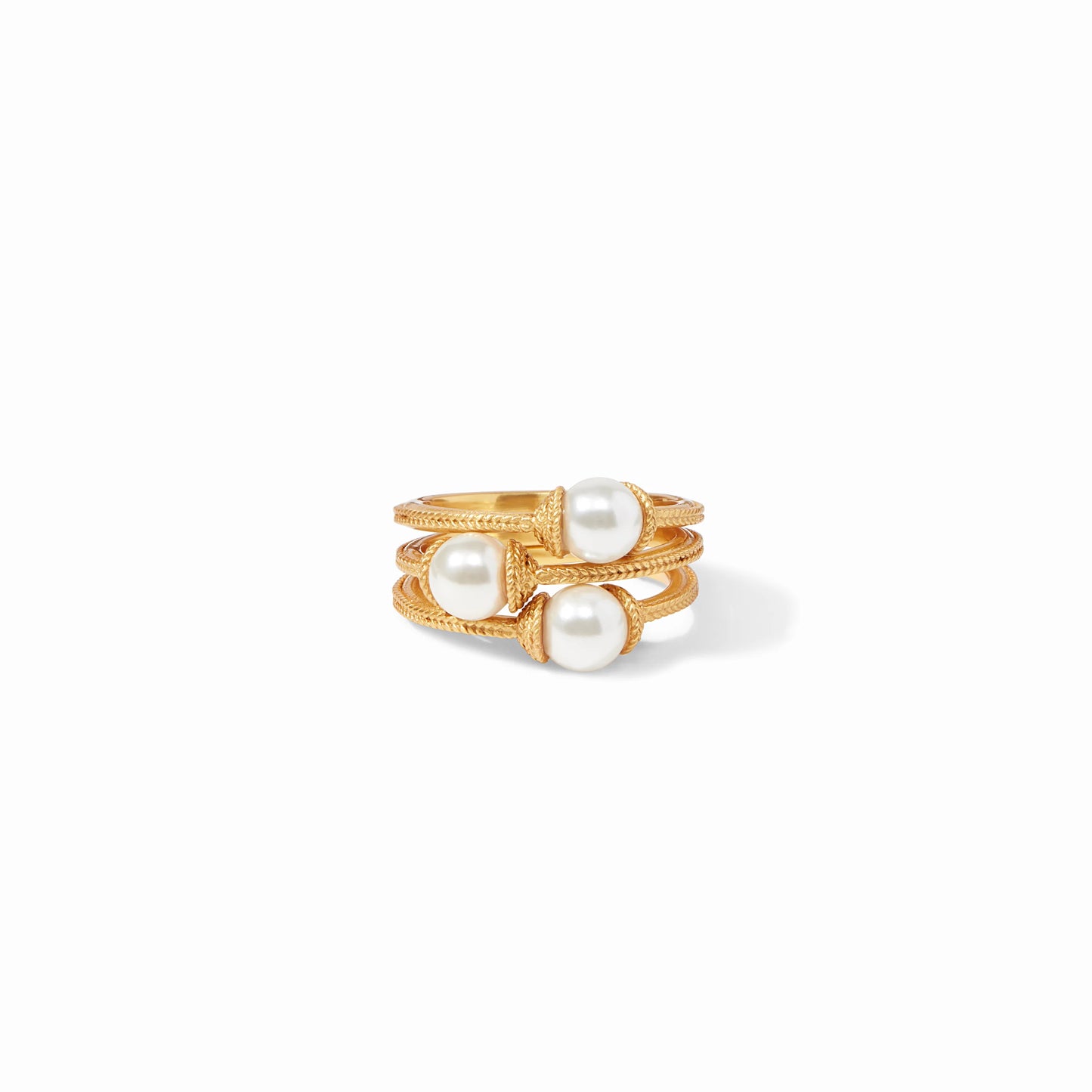 Julie Vos Calypso Trio Ring Pearl
