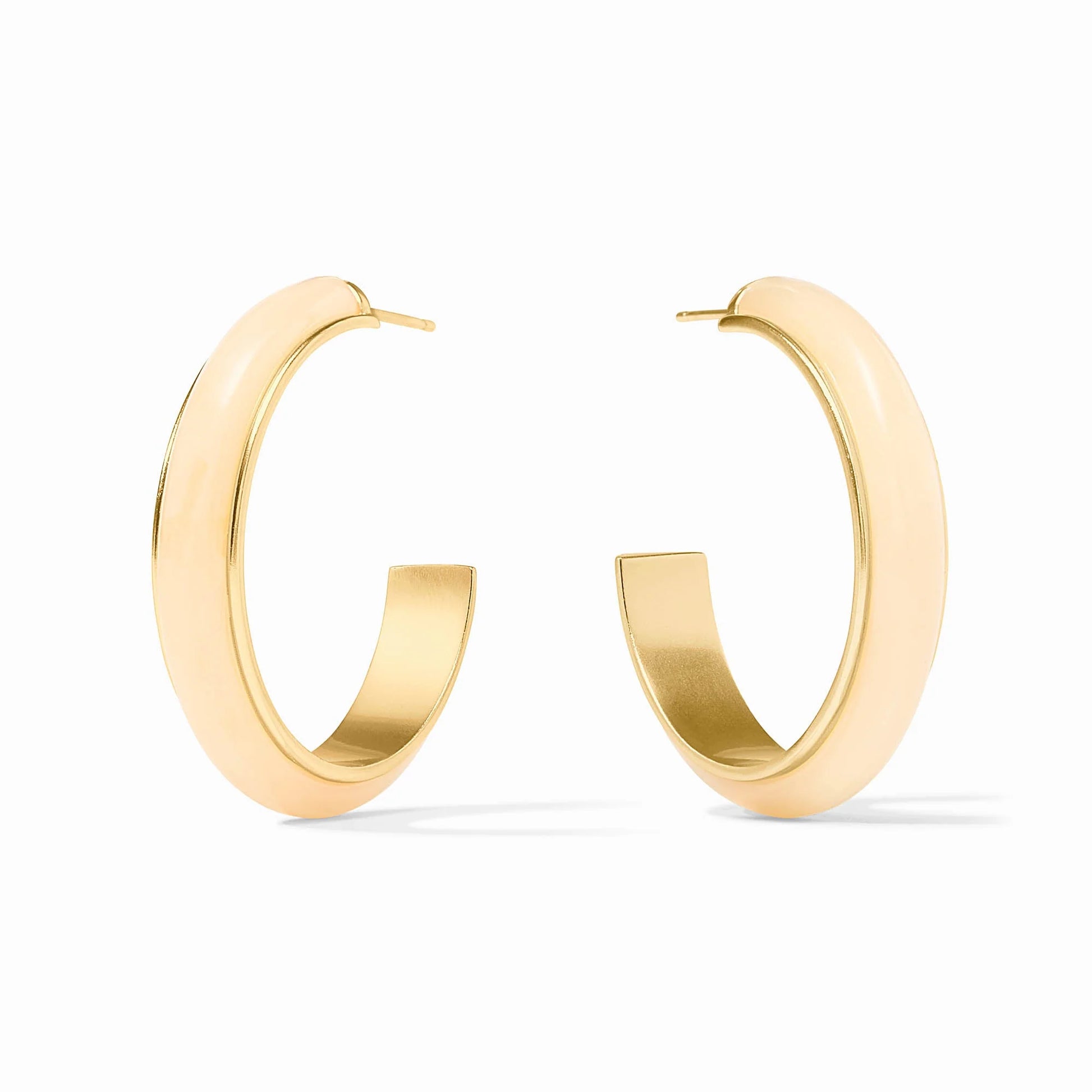 Julie Vos Carnaby Hoop Earrings - Large, Ivory