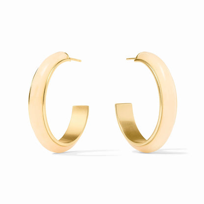 Julie Vos Carnaby Hoop Earrings - Large, Ivory