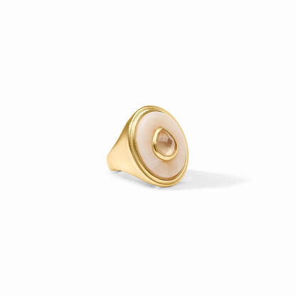 Julie Vos Carnaby Statement Ring - Ivory