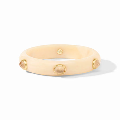Julie Vos Carnaby Stone Bangle - Ivory