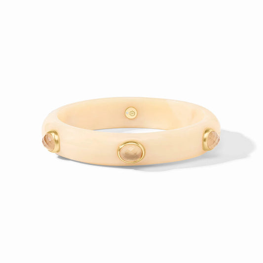 Julie Vos Carnaby Stone Bangle - Ivory
