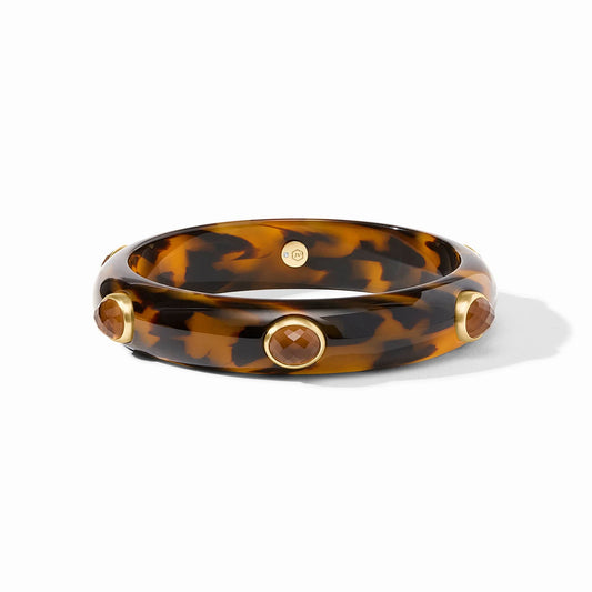 Julie Vos Carnaby Stone Bangle - Tortoiseshell