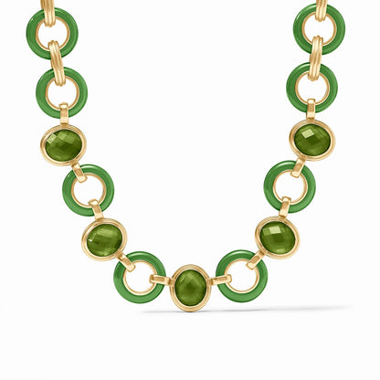 Julie Vos Carnaby Stone Necklace -Palmetto Green