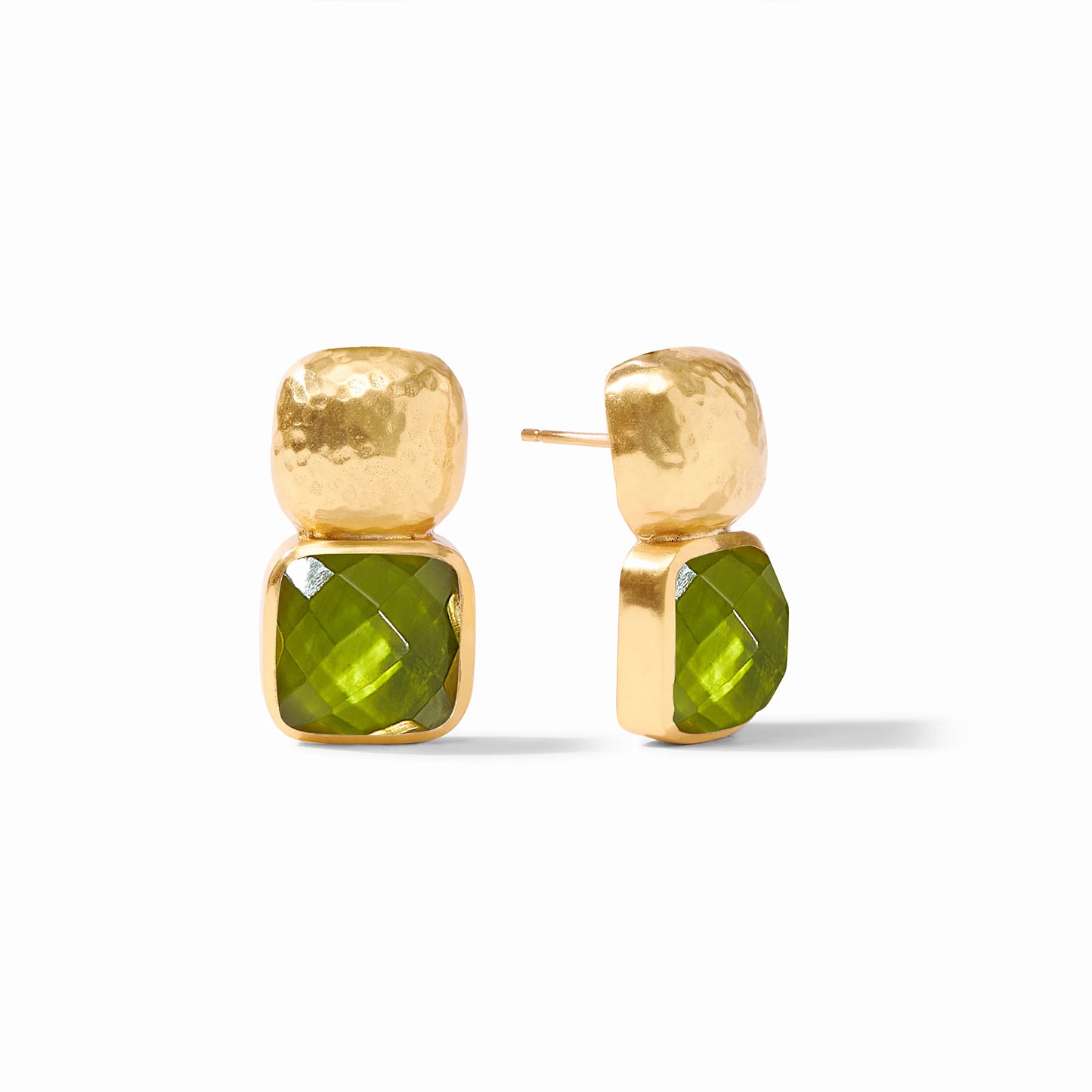 Julie Vos Catalina Earring Iridescent Palmetto Green