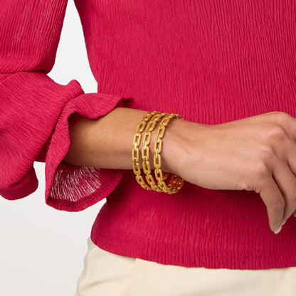 Julie Vos Cheval Paperclip Bangle - Medium