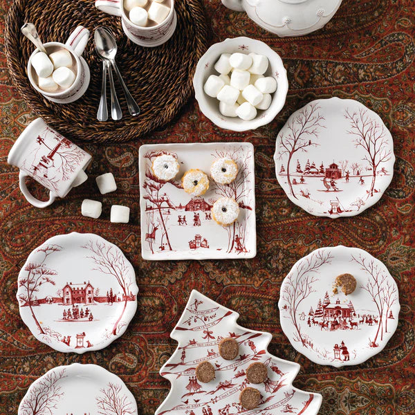 Country Estate Winter Frolic 8" Sweets Tray