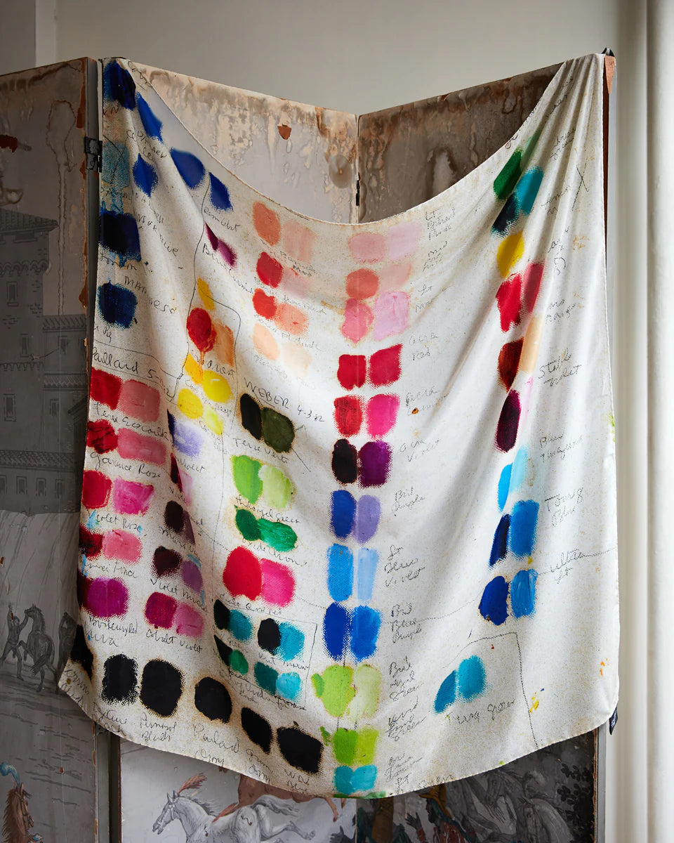John Derian Tones Silk Scarf