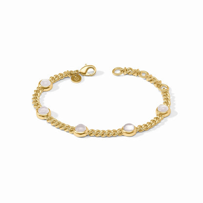 Julie Vos Dolce Delicate Bracelet - Iridescent Clear Crystal
