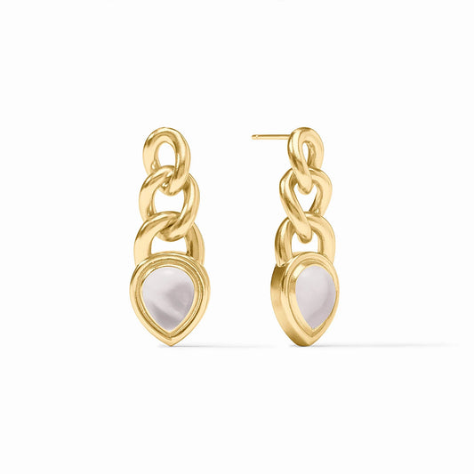 Julie Vos  Dolce Earring - Iridescent Clear Crystal