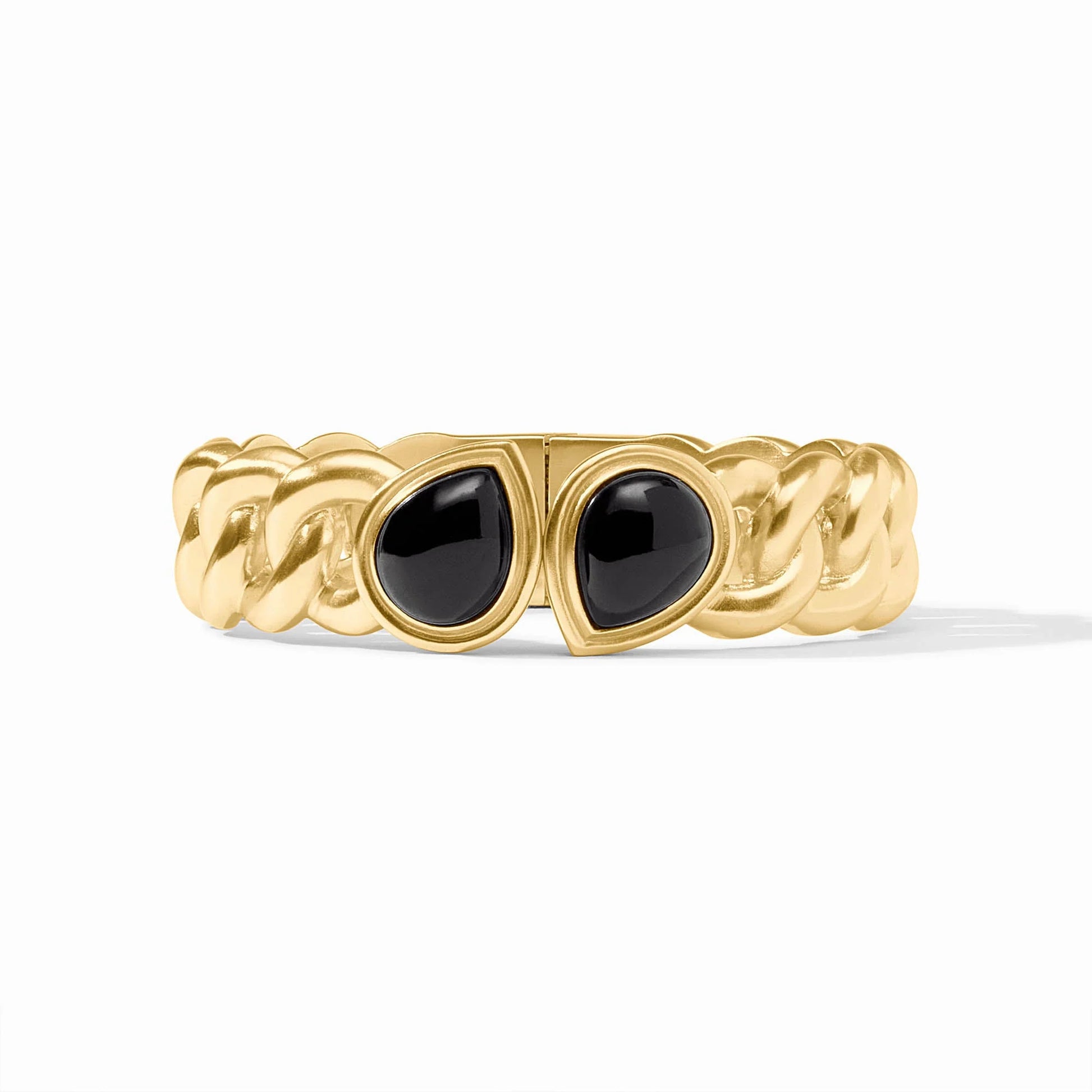 Julie Vos Dolce Hinge Bangle - Obsidian Black