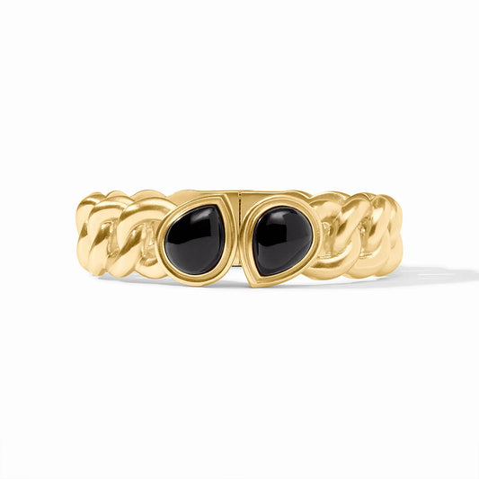 Julie Vos Dolce Hinge Bangle - Obsidian Black