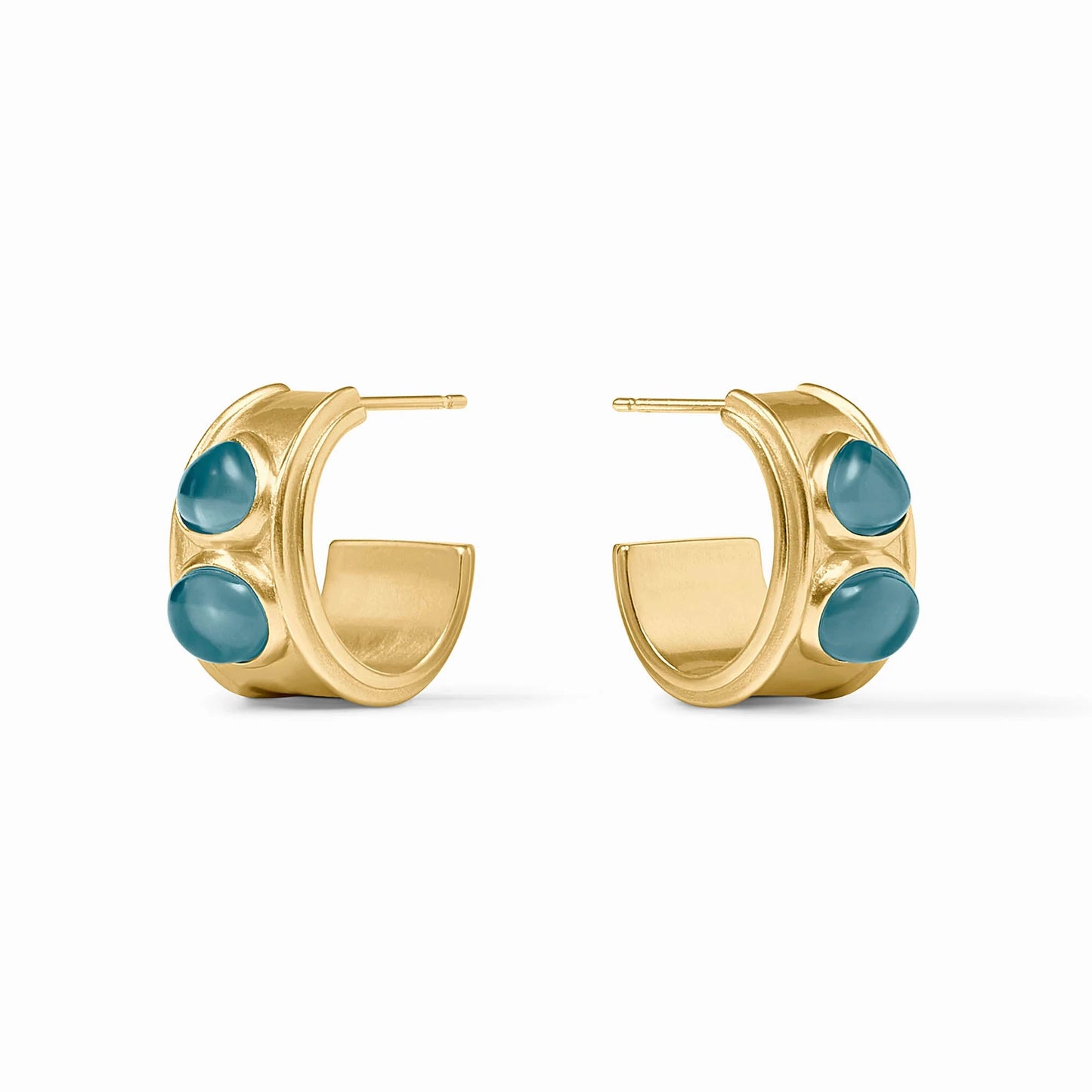 Dolce Stone Hoop Earrings - Medium
