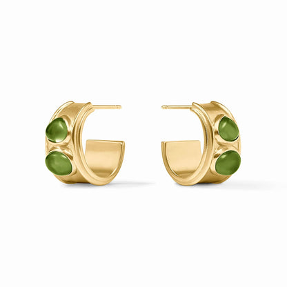 Dolce Stone Hoop Earrings - Medium