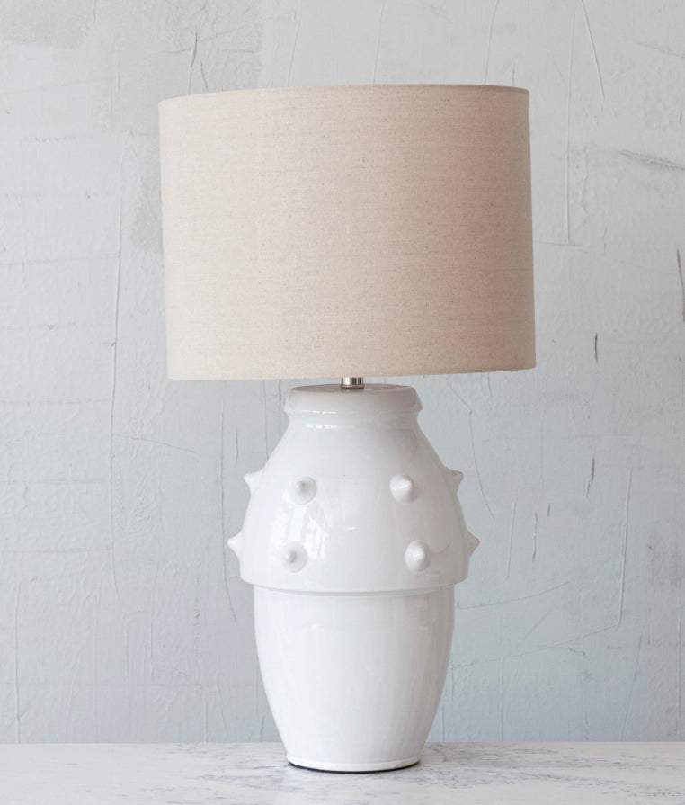 Dots Stoneware Lamp