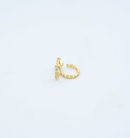 Shimmering Hoop Style Huggies