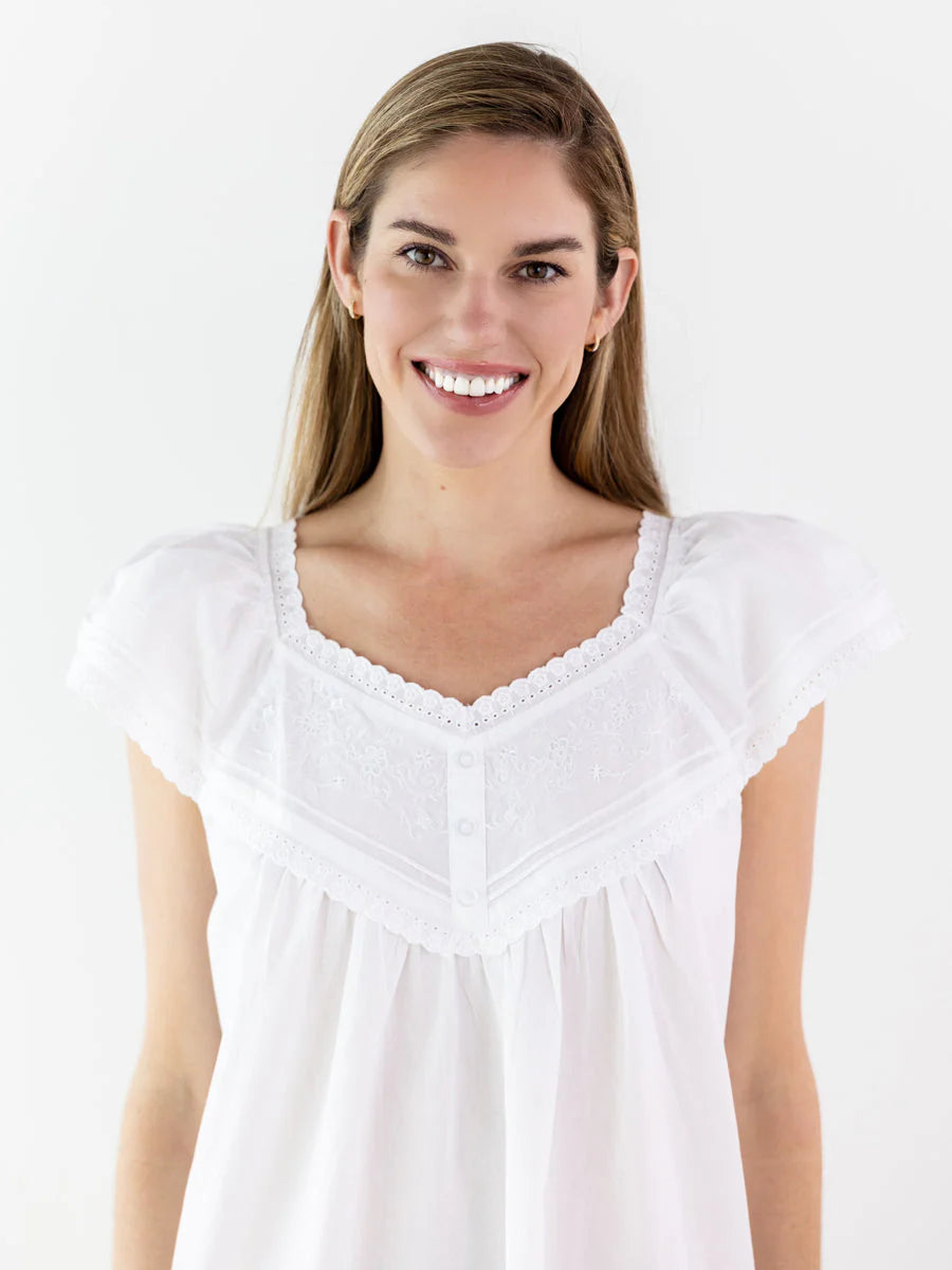 Jacaranda Living Valerie Nightgown Cap Sleeve