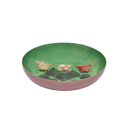 Roomytown Enamel Round Tray - Festival of Flowers